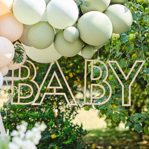 Botanical Baby  Baby Wooden Hanging Decoration