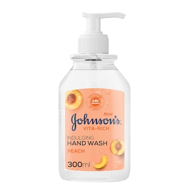 Johnson&#39;s Vita-Rich Indulging Hand Wash Peach 300ml