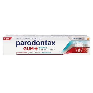 Parodontax Gum+ Breath And Sensitivity Whitening Toothpaste White 75ml