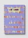 Lowha Spiral Notebook With 60 Sheets And Hard Paper Covers With Letters Design, For Jotting Notes And Reminders, For Work, University, School