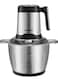 Sonashi Food Chopper With Mincer Grinder Function, Stainless Steel Jar And Quad Blade With Egg Beater, Garlic Peeler &amp; Scraper Blade 3 L 500 W SMC-24S Black/Silver