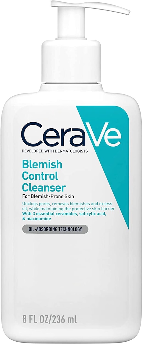 CeraVe Blemish Control Face Cleanser With 2% Salicylic Acid &amp; Niacinamide For Blemish-Prone Skin, 236ml