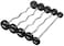 ULTIMAX Rubber Fixed Barbell EZ Curl Workout Equipment Weight Training Equipment Weightlifting Gym Workouts-30KG