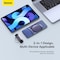 Baseus SD Card Reader USB 3.0/USB C OTG Dual Slot Memory Card Adapter for UHS-IMicro SD,SD, SDXC,SDHC,Micro SDXC,Micro SDHC,MMC Compatible for MacBook,Dell XPS,SamsungHuawei,Sony,Google,OnePlusLG Grey