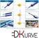 DKURVE&reg; Fiber Optic Cleaner Pen with 800+ Cleans for LC/MU 1.25mm UPC/APC Ferrules Push Type