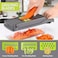 Generic Uuhome Vegetable Chopper Mandoline Slicer,Mandoline Slicer &amp; Cheese Grater,Food Chopper Vegetable Spiralizer Vegetable Slicer, Includes Bonus Handheld Spiralizer &amp; Kitchen Gadgets