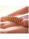 Curved Wooden Massage Roller for Waist and Thigh, Multi-Functional Body Roller for Cellulite Reduction and Muscle Tension, Natural Massager for Women and Men