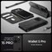 Spigen Wallet S Pro designed for iPhone 15 Pro case cover Premium Leather with Wrist Strap/Body Strap - Black