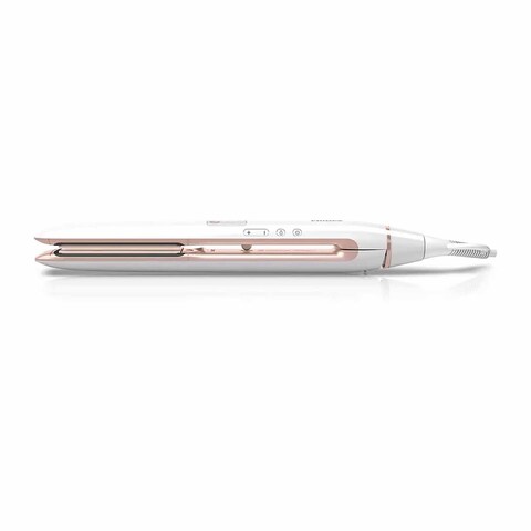 Philips - Hair Straightener - White/Rose Gold - HP8372/00