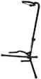 Mike Music Adjustable Guitar Stand; Holds Single Electric or Acoustic Guitar (Single Stand, Black)