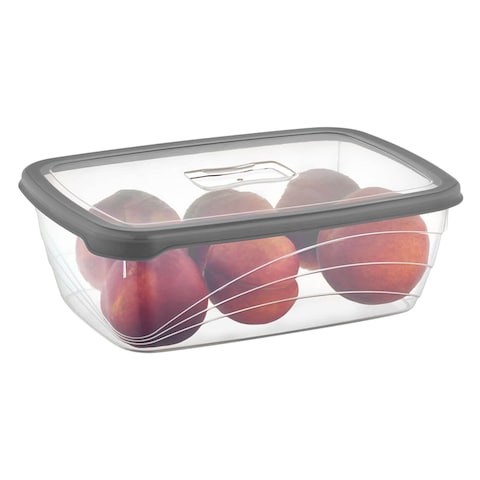 Qlux Ideas L-00762 Bio Saver Box No.5 Storage Container Black/Clear