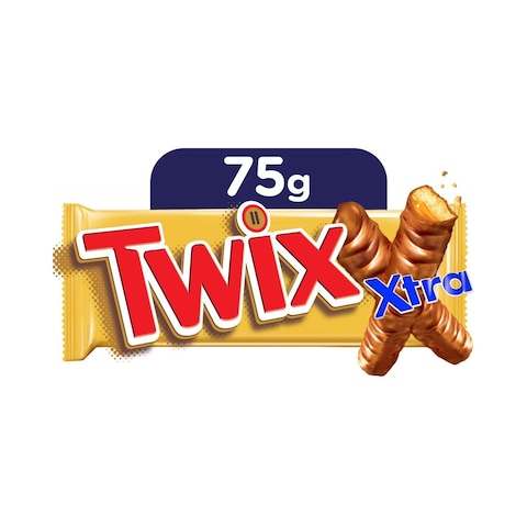 Twix Extra Chocolate Biscuit - 75 gram - 30 Count