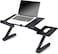 Laptop table notebook desk with rolling wheels portable study stand for living room adjustable table with keyboard tray for home office