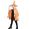 Uaejj Halloween Costume For Kids, Girls Halloween Dress Up, Halloween Wizard Cloak Witch Cape With Wizard Hat Party Prop Costume For Boys Girls Party Supplies Christmas Halloween Gifts (Orange)