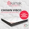 Karnak Home Crown Visco Memory Foam (Soft Feel) Spine Support, Turn-Free Mattress With 2 Free Pillows, 5 Years Warranty, Thickness 20Cm (California King - W180 X L210Cm)