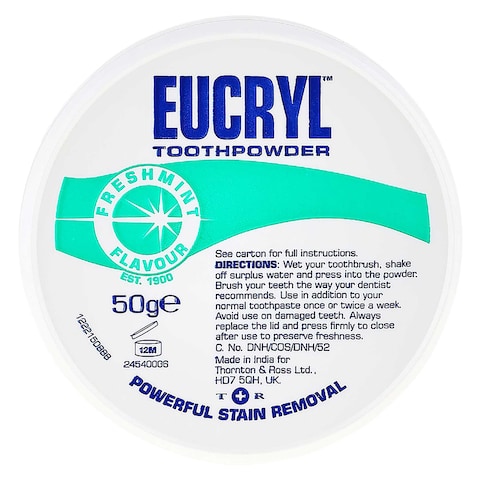 EUCRYL TOOTHPOWDER FRESHMINT 50G
