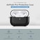 Generic-Protective Case for AirPods Pro 2-in-1 PC+TPU Suitcase Anti-fall Shockproof Protective Case Frosted Black