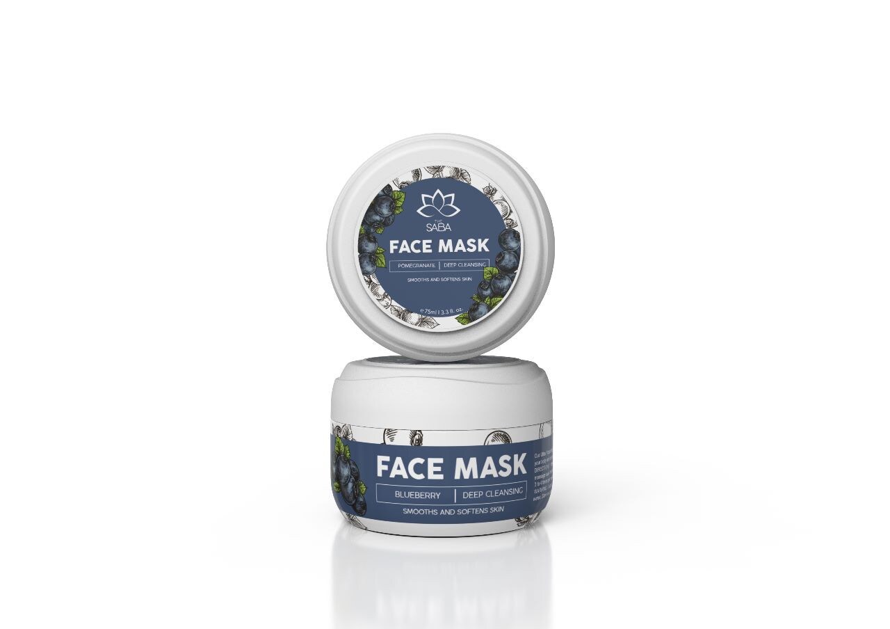 Buy THE SABA FACE MASK Blueberry 75ML Online | Carrefour UAE