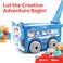 MOON Little Wagon Blocks Toys for Kids-30PCS (POLICE CAR)