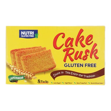 Nutri Cake Rusk Cardamom (Gluten-Free) 8 pcs 165 gr