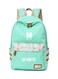 Generic Bts Rap Monster Printed Backpack Green/White