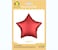Party Time 1pc 18" Matte Red Star Shaped Foil Mylar Balloons For Mother's Day, Wedding Decoration &amp; Engagement - Birthday Party Supplies