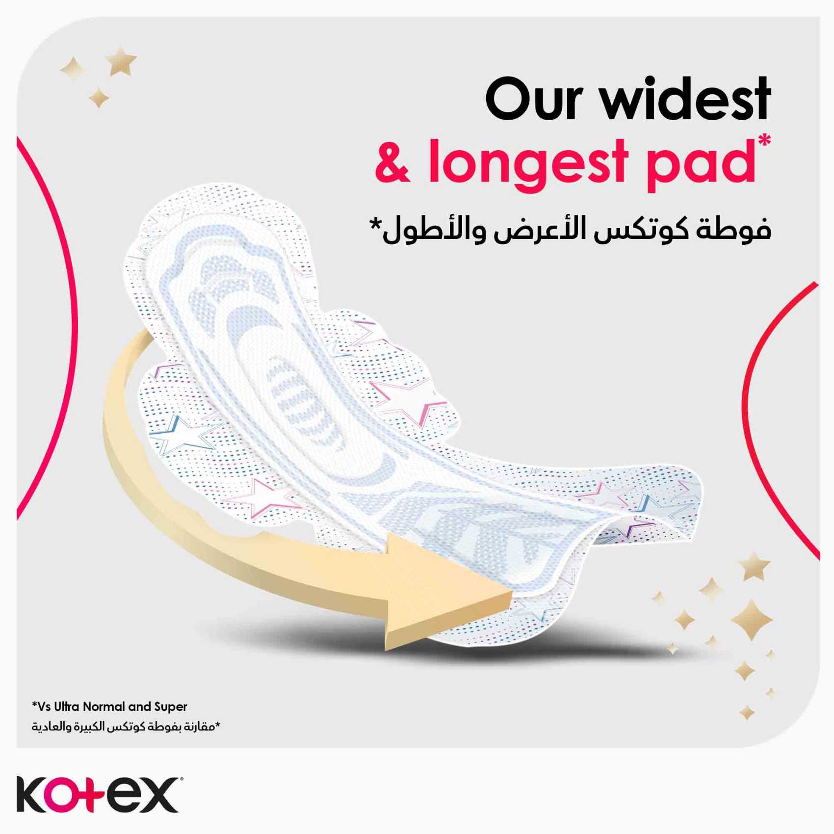 Kotex Ultra Thin Pads Overnight Protection Sanitary Pads with Wings 7 Sanitary Pads