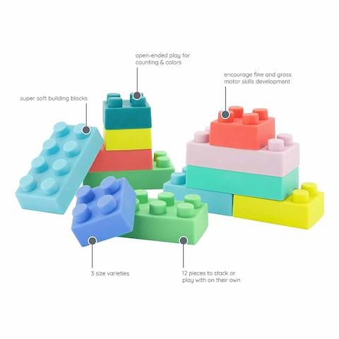 Infantino Super Soft Building Blocks 0+ Month