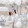 Baby Shower Boxes Party Decorations &ndash; 4Pcs Transparent Balloons Decor Baby Box Baby Blocks Decorations for Boy Girl Baby Shower 1st Birthday Party Gender Reveal Backdrop (Rainbow Silver)