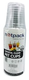 Hotpack PET Juice Cup 8 Ounce Clear - 25 Pieces
