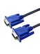 Generic Male To Male VGA Computer Monitor Cable Black/Blue