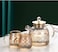 1Chase Heat Resistant Borosilicate Diamond Pattern Glass Teapot With Stainless Steel Strainer Lid And Infuser, 1200 ml, (Teapot Only)
