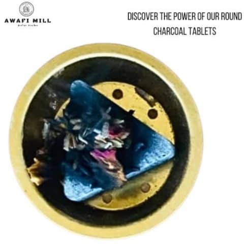 AWAFI MILL Opoponax Resin Incense  Triangle Charcoal Tablet - (100 gram With 20 Charcoal Piece)