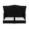 In House Taj Mahal Linen Bed Frame - Single - 200x120cm - Black