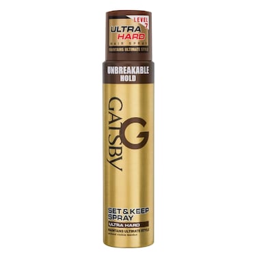 Gatsby Hair Spray Unbreakable Hold, Ultra Hard, Level 7, 250ml