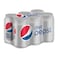 Pepsi Diet Carbonated Soft Drink Cans 325ml Pack of 6