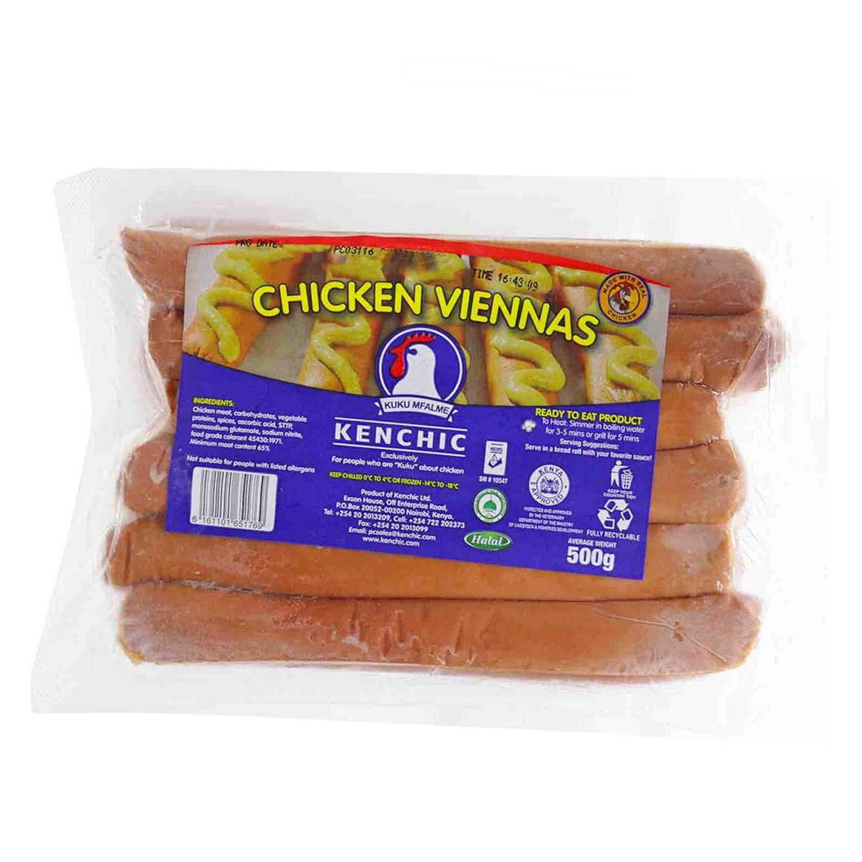 Kenchic Chicken Vienna Sausages 500g