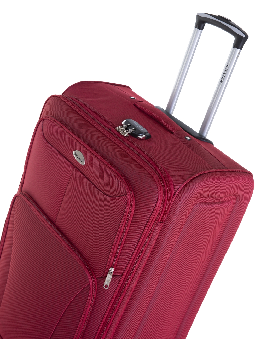 Senator Brand Softside Small Cabin Size 50 Centimeter (20 Inch) 2 Wheel EVA Luggage Trolley in Burgundy Color KH247-20_BGN