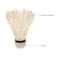 Generic-12pcs Badmintons Duck/Goose Feather Cock/Foam Head Shuttle Cocks Shuttlecocks Set Badminton Ball Game with Storage Tube