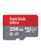 SanDisk - Ultra U1, C10, A1, UHS-1, 100MB/s R, 4x6, 10Y microSDXC Card 256GB Red/Grey