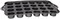 Generic Cake Mold, 24 Open, Black