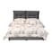 In House Le&oacute;n Velvet Bed Frame - Queen - 200x150 cm - Gray