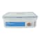Lock &amp; LockClassic Plastic Flat Square Food Container HPL858 Clear/Blue 1.6L