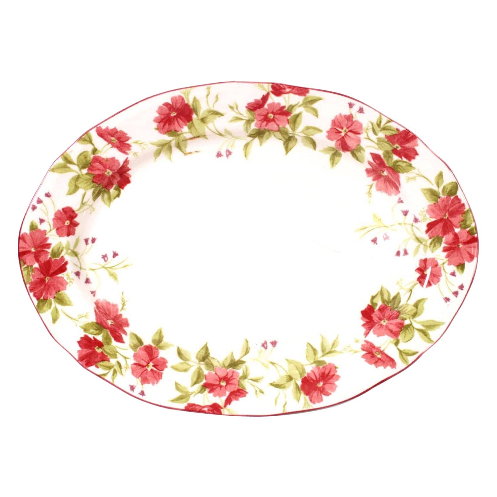 Claytan Wild Rose Oval Platter 14.6cm