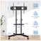 Rolling TV Stand, Mobile TV Stand with Upgraded Wheels For 32-80 Inch LCD LED OLED Flat Screen TVs up to 50 kg, Height Adjustable TV Stand With Laptop Shelf