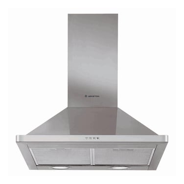 Ariston Freestanding Built-in Cooker Hood 64LMX Silver 60cm