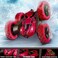 Kidwala Remote Control Stunt 4WD 2.4Ghz Red Car for Kids Revolving Wheels truck 360&deg; Body Complete Rotation, Convertible wheels car for boys