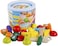 Doreen Play Food for Children Toy Food Sets Wooden Toys Vegetables and Fruits Cutting Set Wooden Kitchen Play Food Educational Toys Pretend Play Food Sets for Kids Boys Girls for Children's Day gifts（
