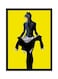 Spoil Your Wall Superhero Pop Art Wall Poster Frame Yellow/Black/Grey 40x55cm