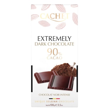 Cachet Extremely 90 Cocoa Dark Chocolate Bar 100G